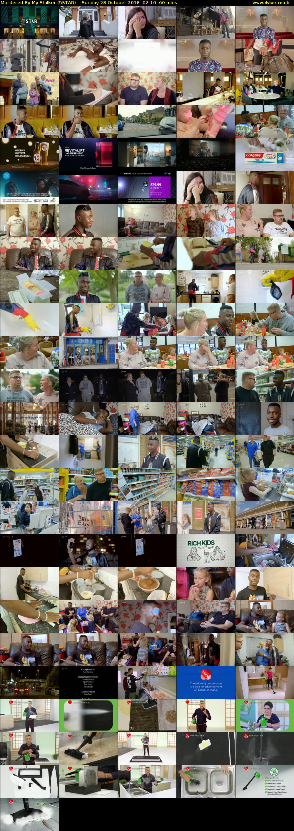 Murdered By My Stalker (5STAR) Sunday 28 October 2018 02:10 - 03:10