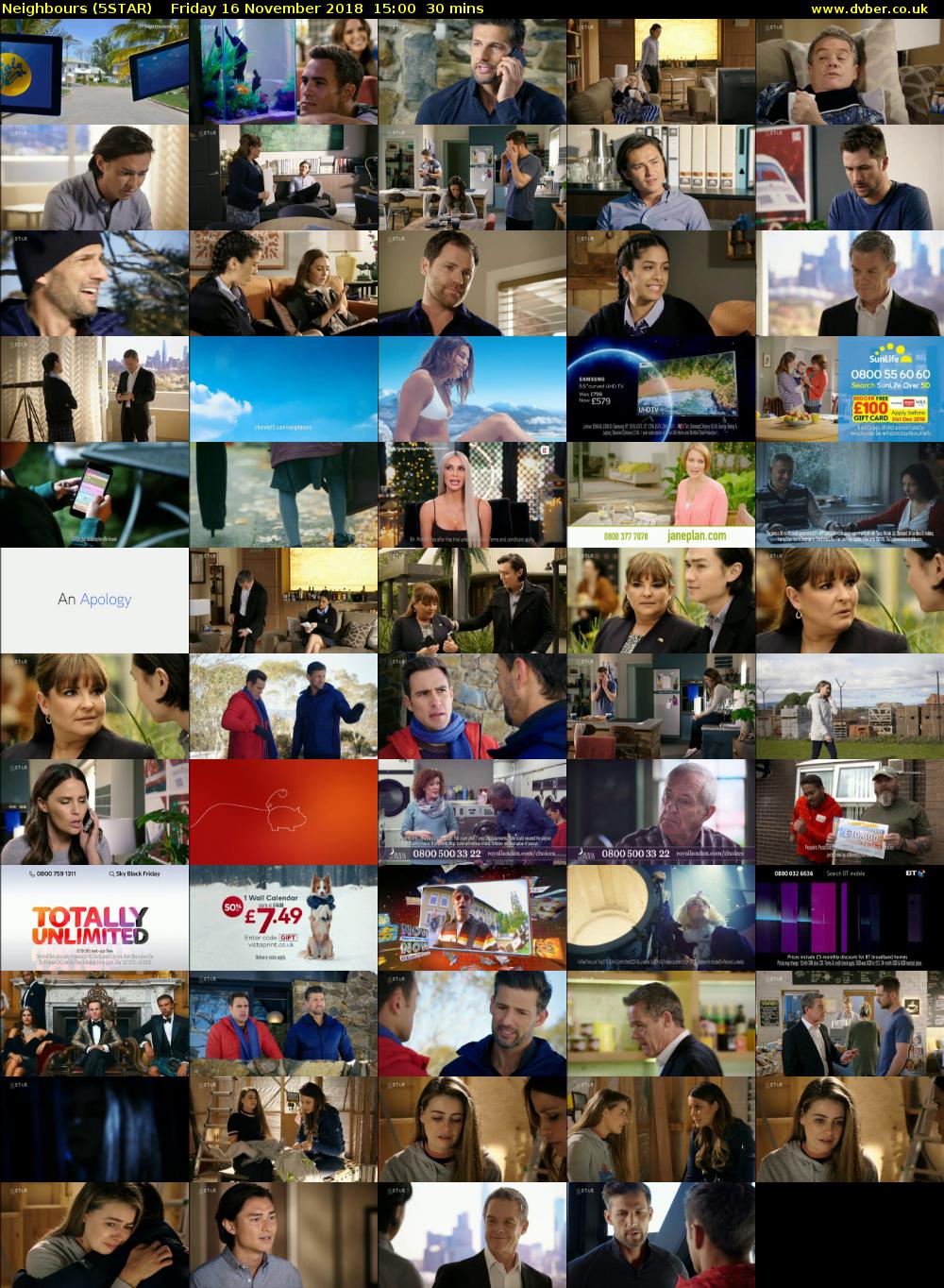 Neighbours (5STAR) Friday 16 November 2018 15:00 - 15:30