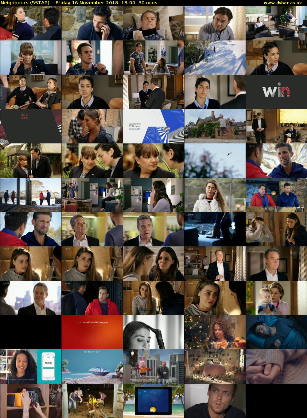 Neighbours (5STAR) Friday 16 November 2018 18:00 - 18:30