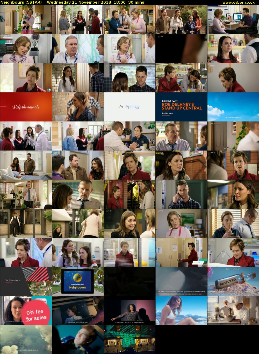 Neighbours (5STAR) Wednesday 21 November 2018 18:00 - 18:30