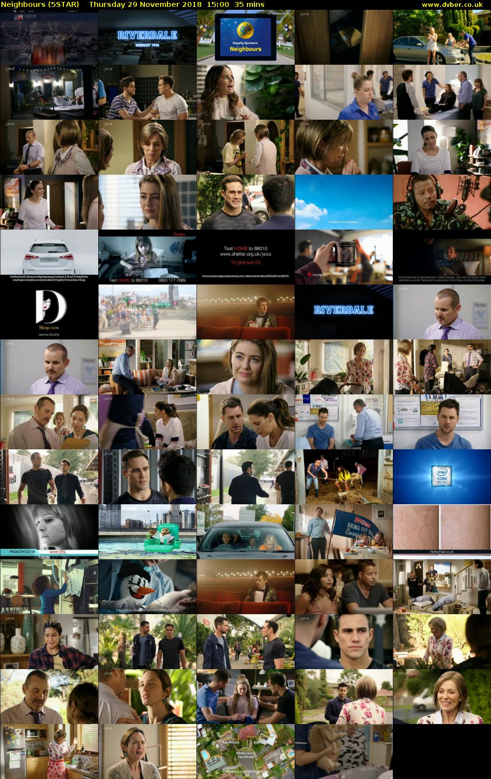 Neighbours (5STAR) Thursday 29 November 2018 15:00 - 15:35