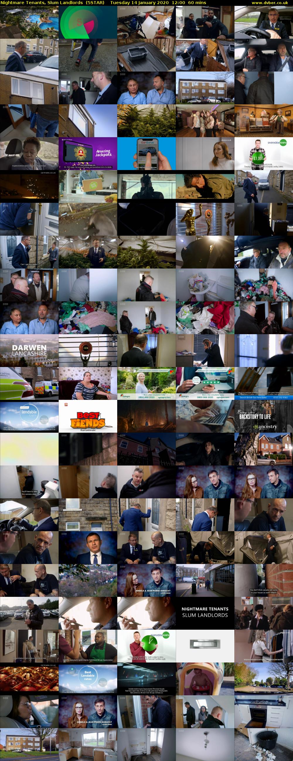 Nightmare Tenants, Slum Landlords  (5STAR) Tuesday 14 January 2020 12:00 - 13:00