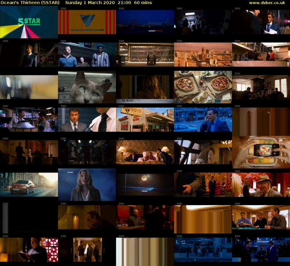 Ocean's Thirteen (5STAR) Sunday 1 March 2020 21:00 - 22:00
