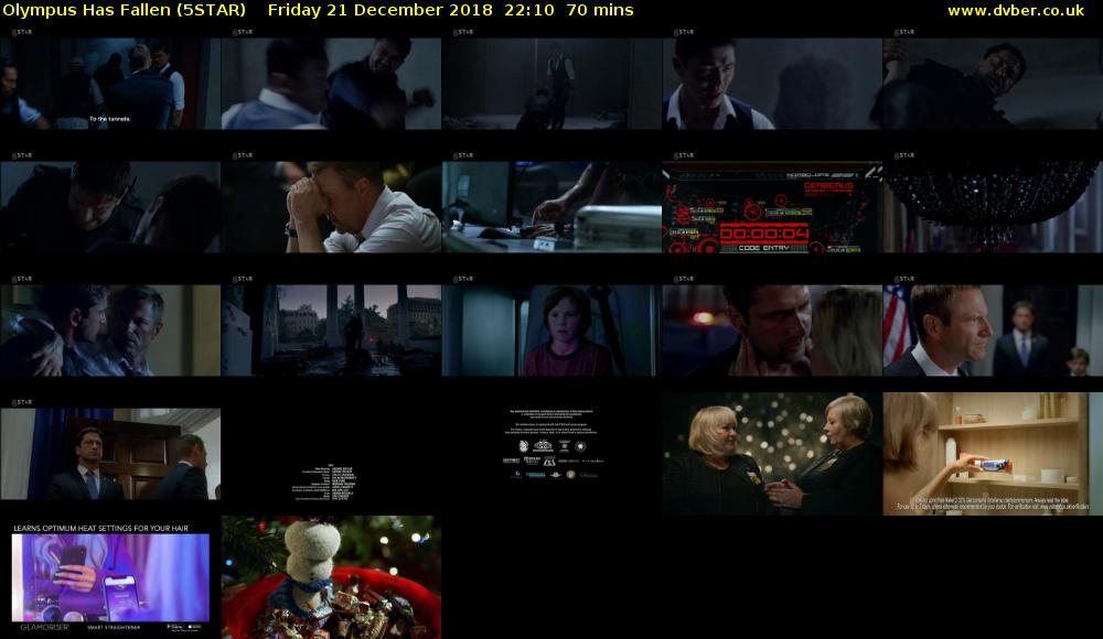 Olympus Has Fallen (5STAR) Friday 21 December 2018 22:10 - 23:20