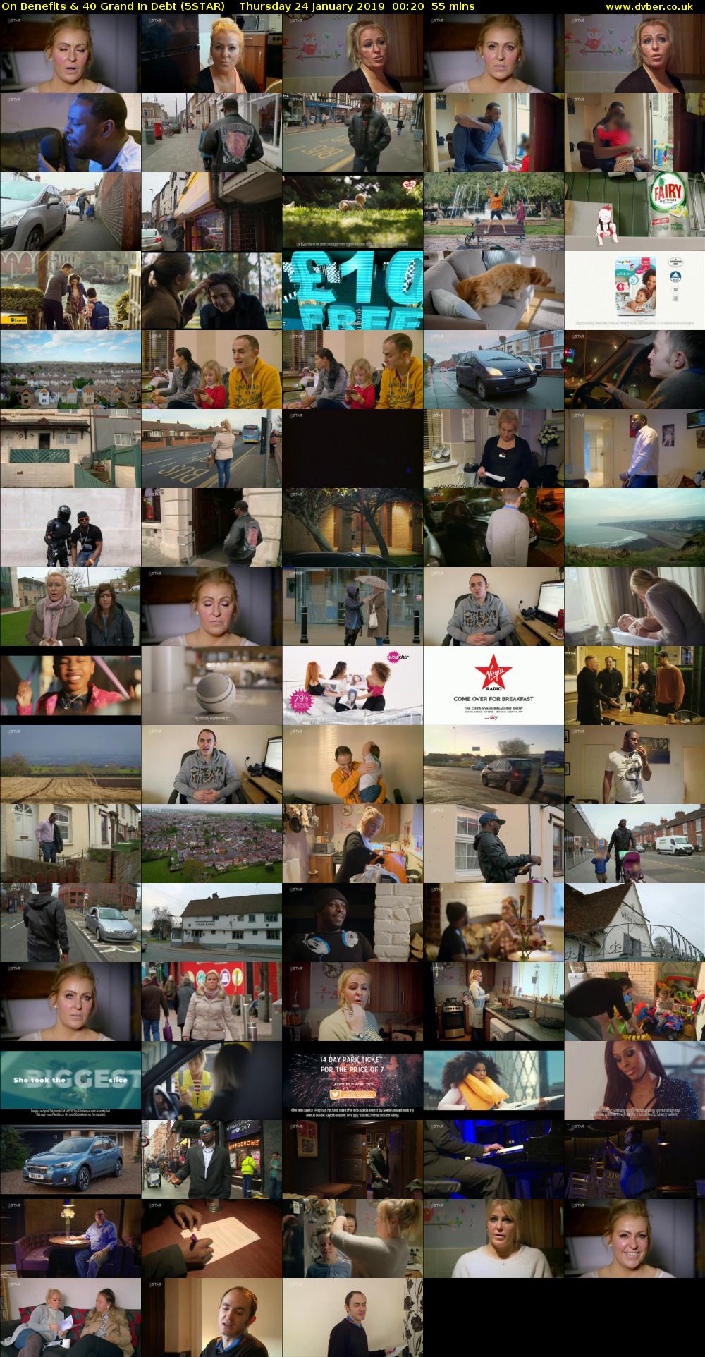 On Benefits & 40 Grand In Debt (5STAR) Thursday 24 January 2019 00:20 - 01:15