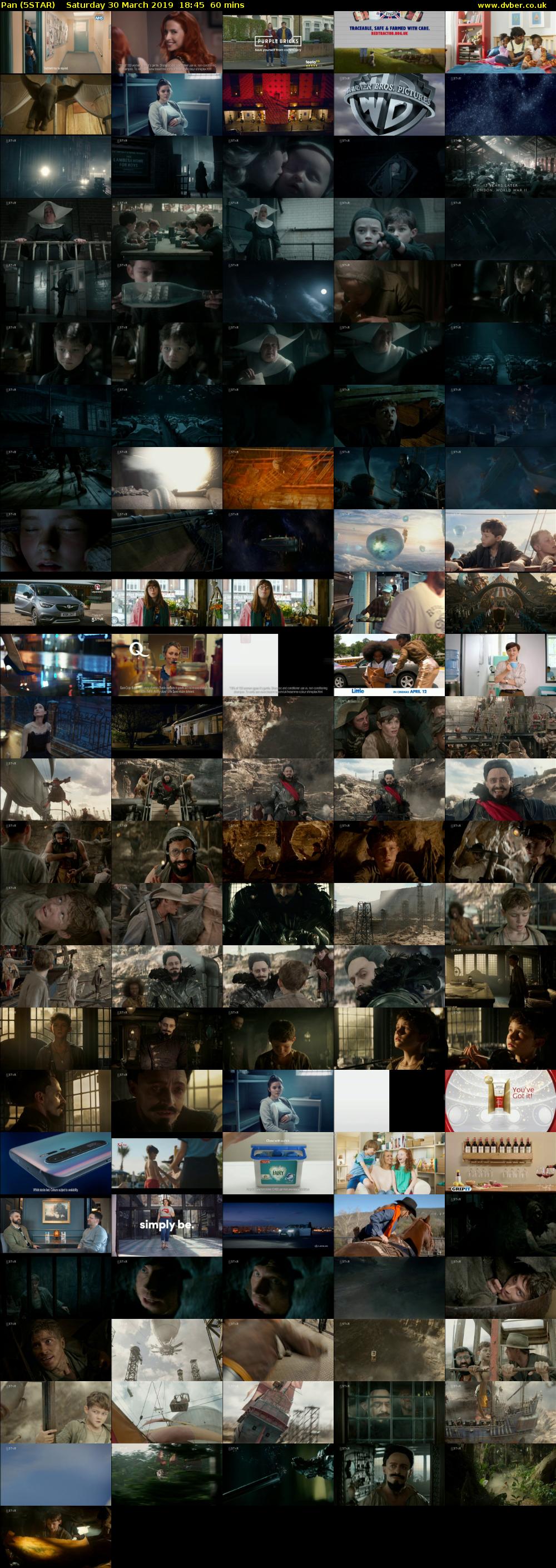 Pan (5STAR) Saturday 30 March 2019 18:45 - 19:45