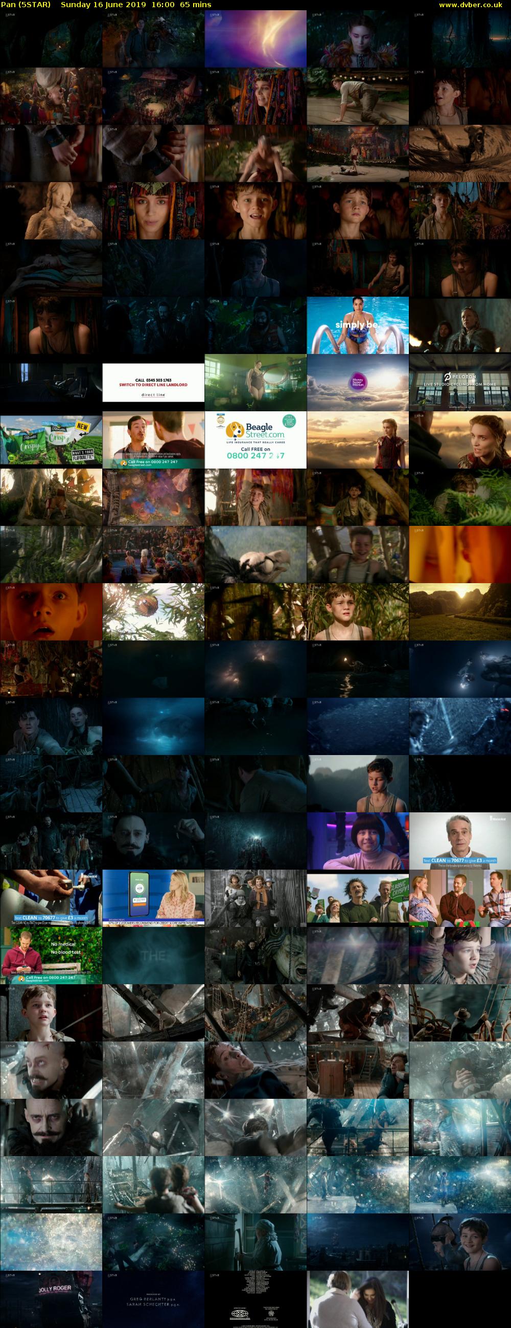 Pan (5STAR) Sunday 16 June 2019 16:00 - 17:05