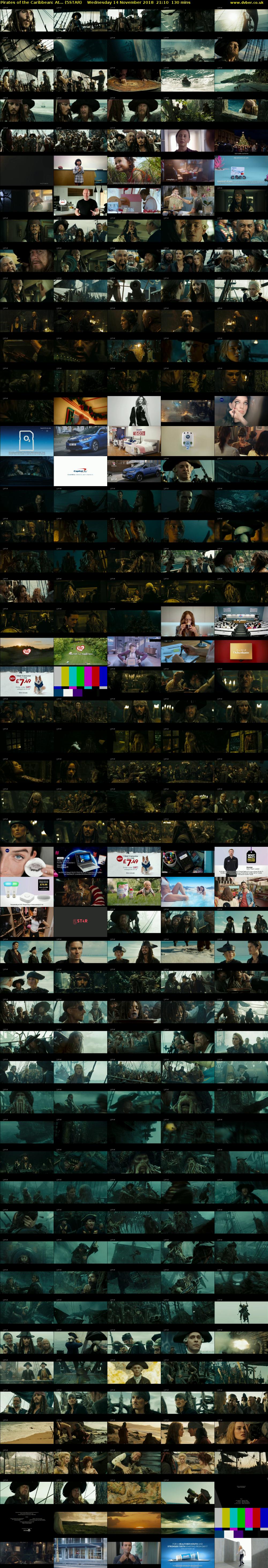 Pirates of the Caribbean: At... (5STAR) Wednesday 14 November 2018 21:10 - 23:20