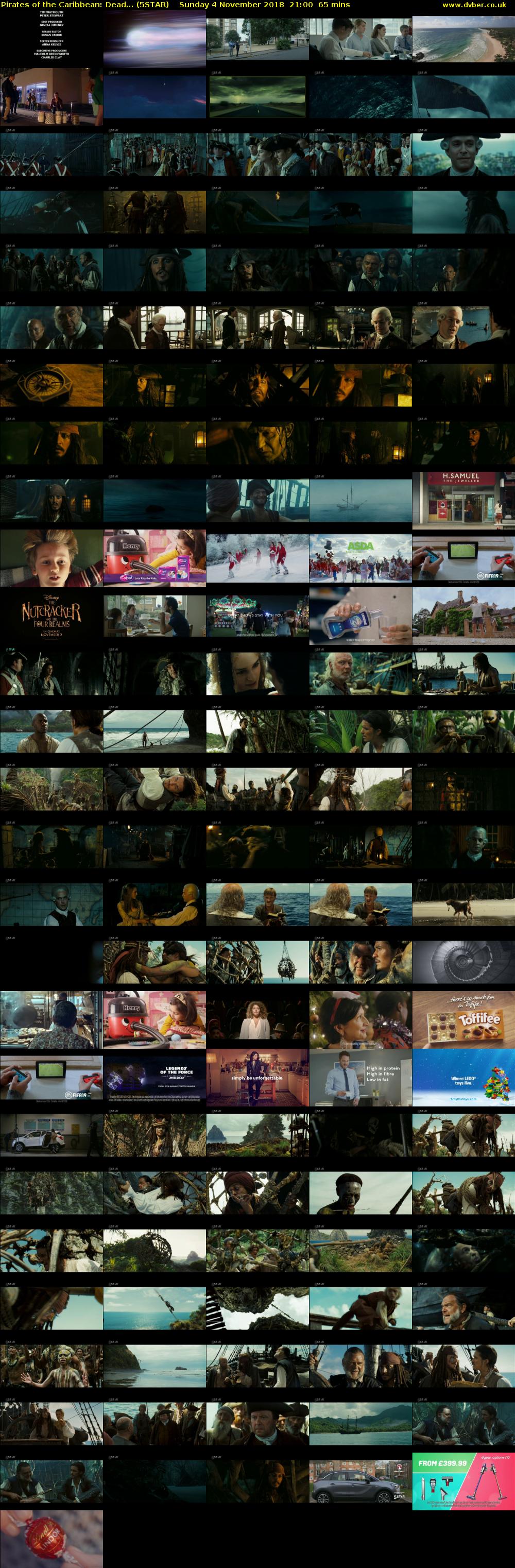 Pirates of the Caribbean: Dead... (5STAR) Sunday 4 November 2018 21:00 - 22:05