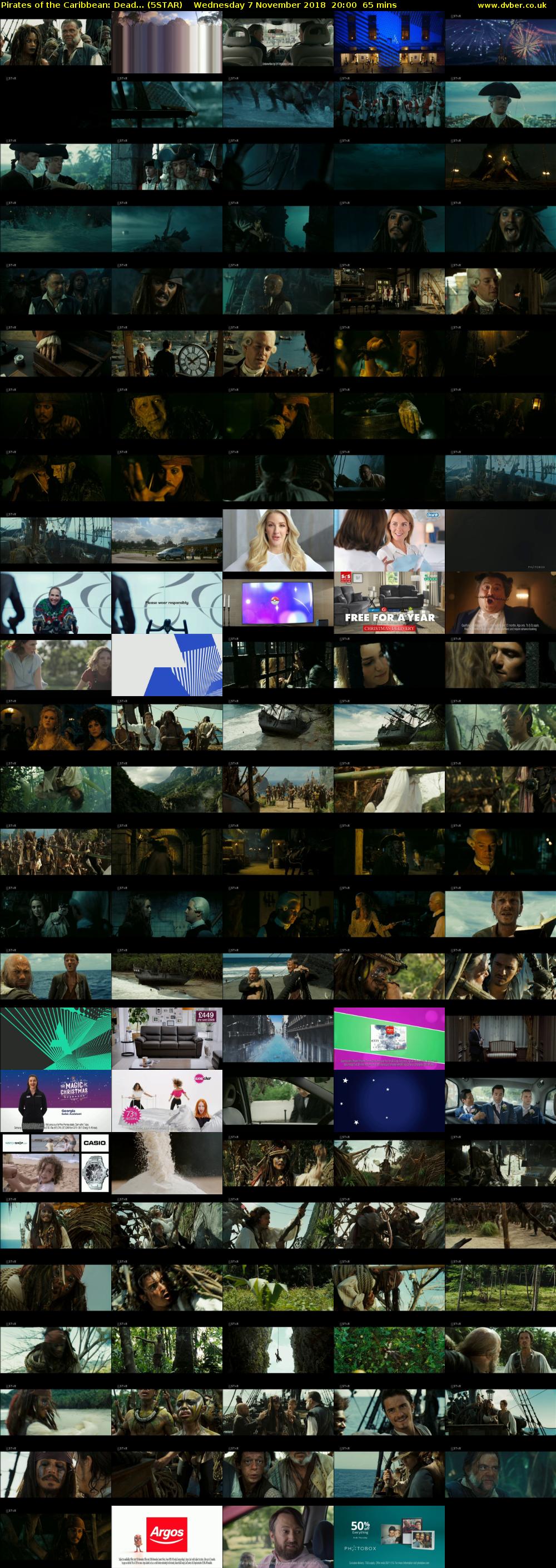 Pirates of the Caribbean: Dead... (5STAR) Wednesday 7 November 2018 20:00 - 21:05