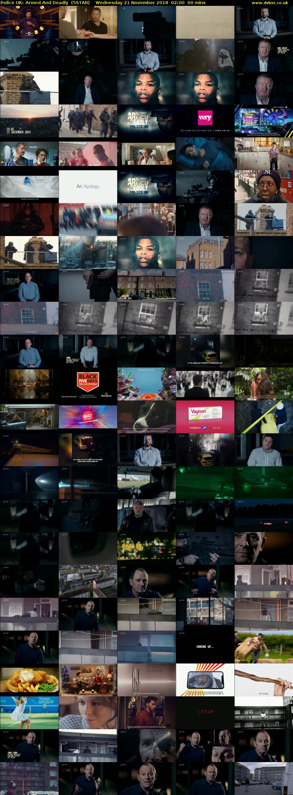 Police UK: Armed And Deadly  (5STAR) Wednesday 21 November 2018 02:00 - 03:00