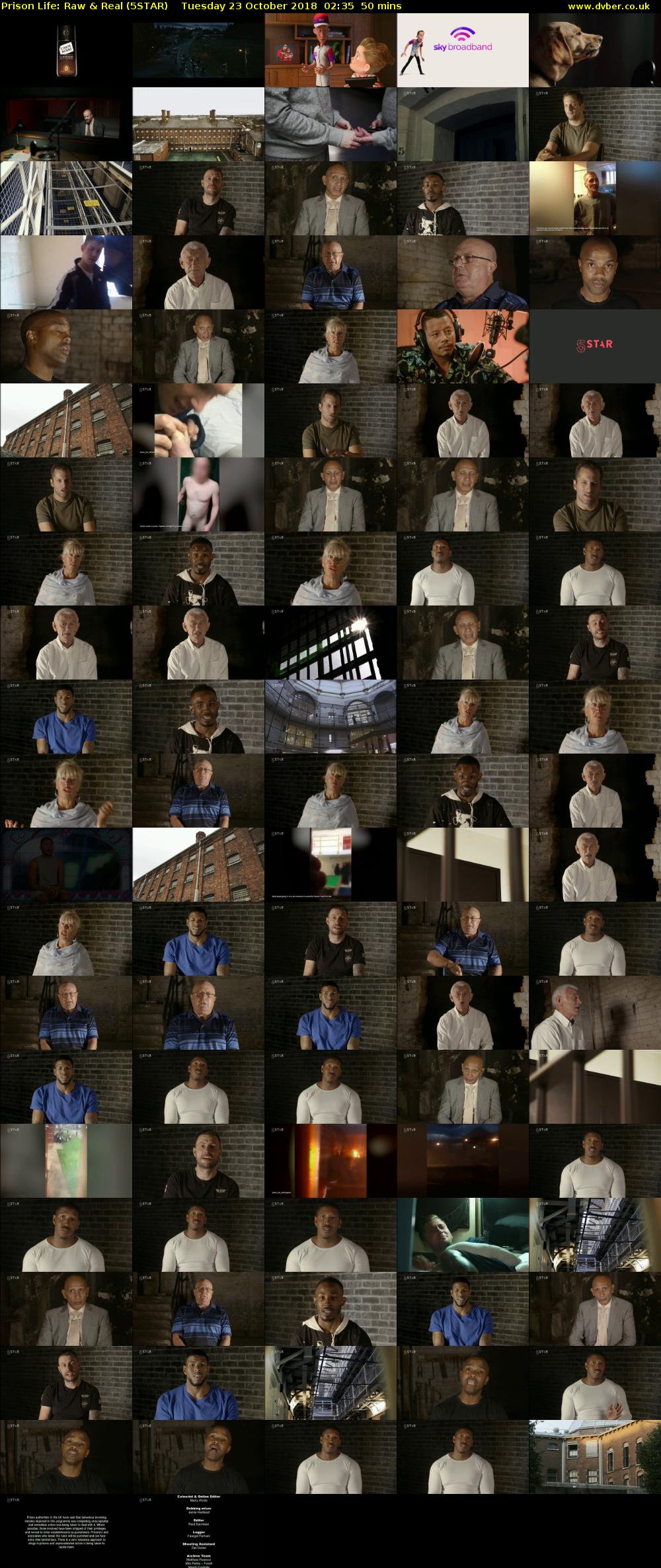Prison Life: Raw & Real (5STAR) Tuesday 23 October 2018 02:35 - 03:25