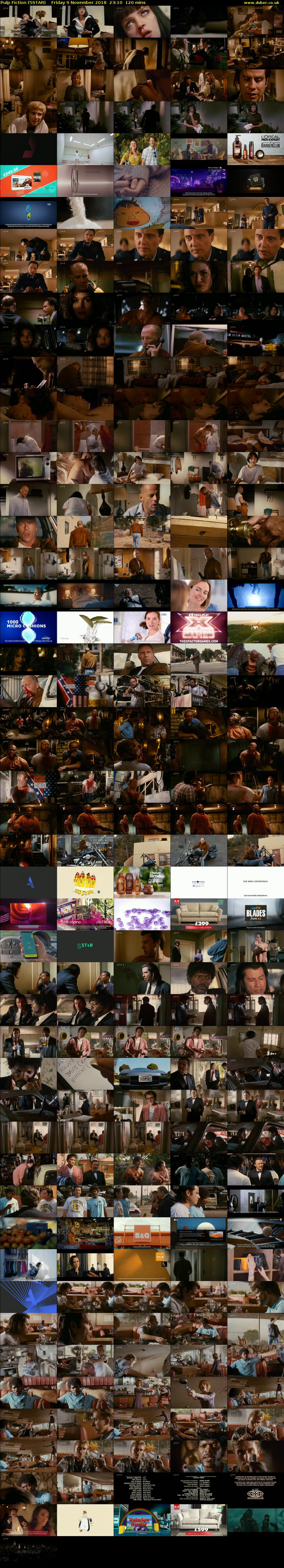 Pulp Fiction (5STAR) Friday 9 November 2018 23:10 - 01:10