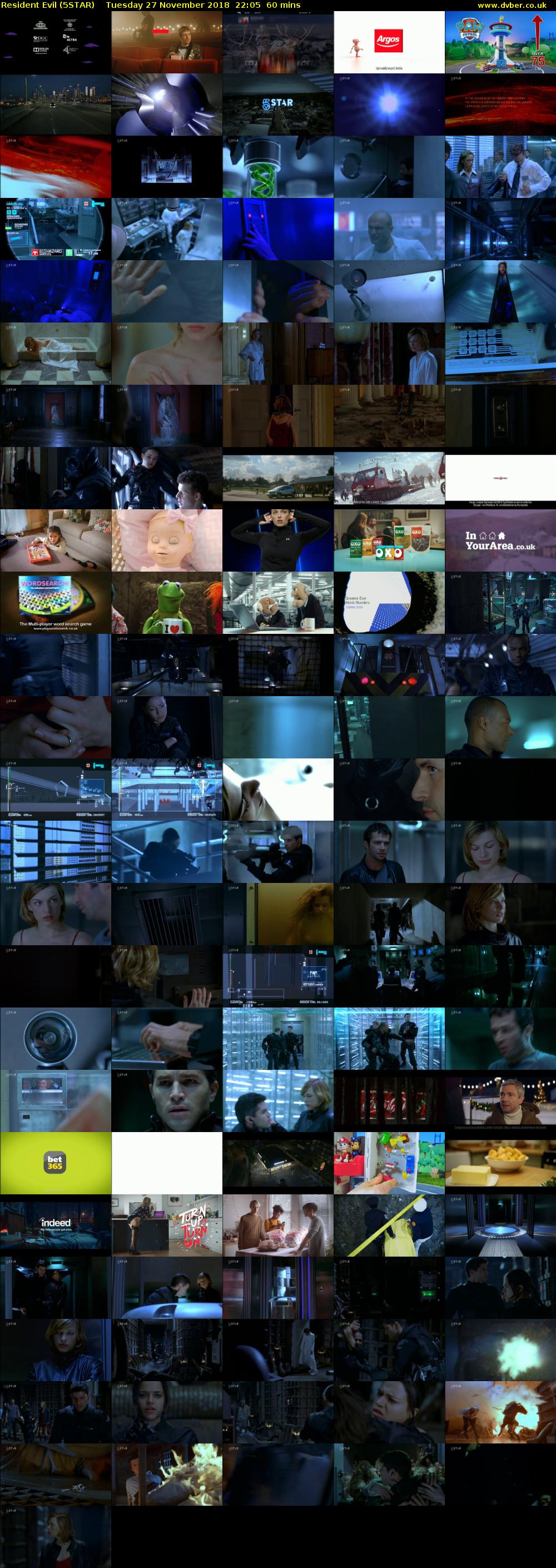 Resident Evil (5STAR) Tuesday 27 November 2018 22:05 - 23:05