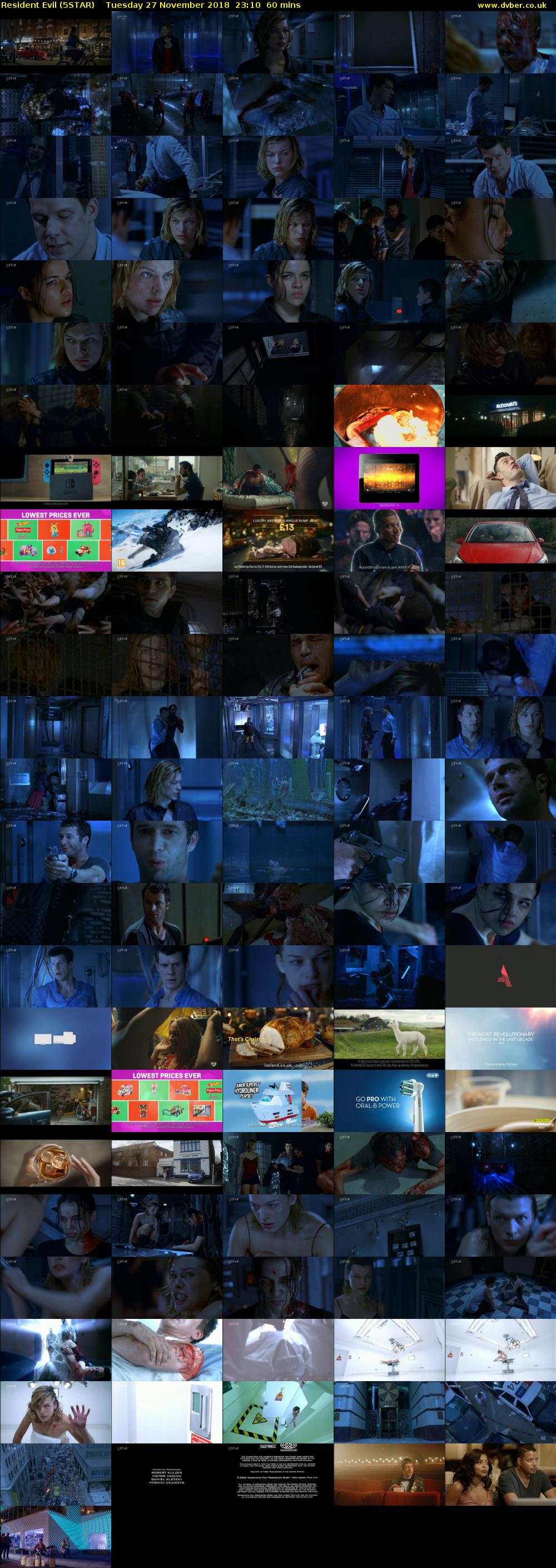 Resident Evil (5STAR) Tuesday 27 November 2018 23:10 - 00:10