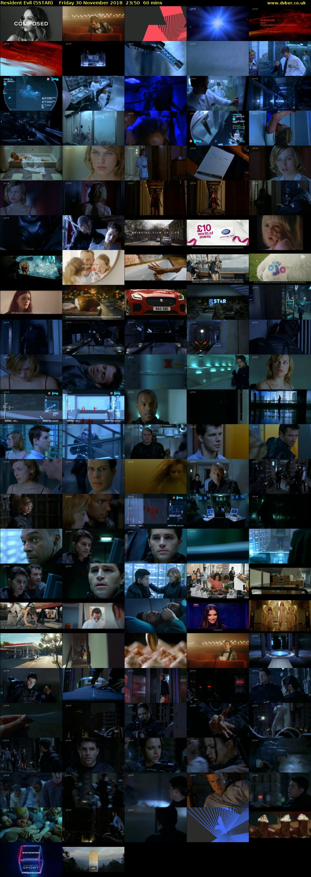 Resident Evil (5STAR) Friday 30 November 2018 23:50 - 00:50