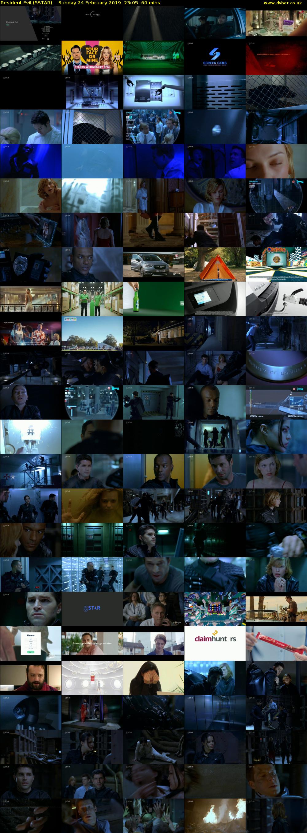 Resident Evil (5STAR) Sunday 24 February 2019 23:05 - 00:05