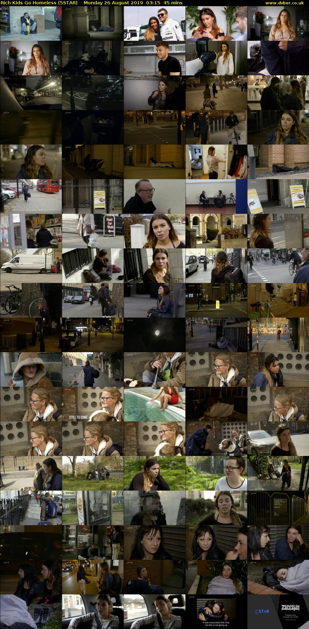 Rich Kids Go Homeless (5STAR) Monday 26 August 2019 03:15 - 04:00
