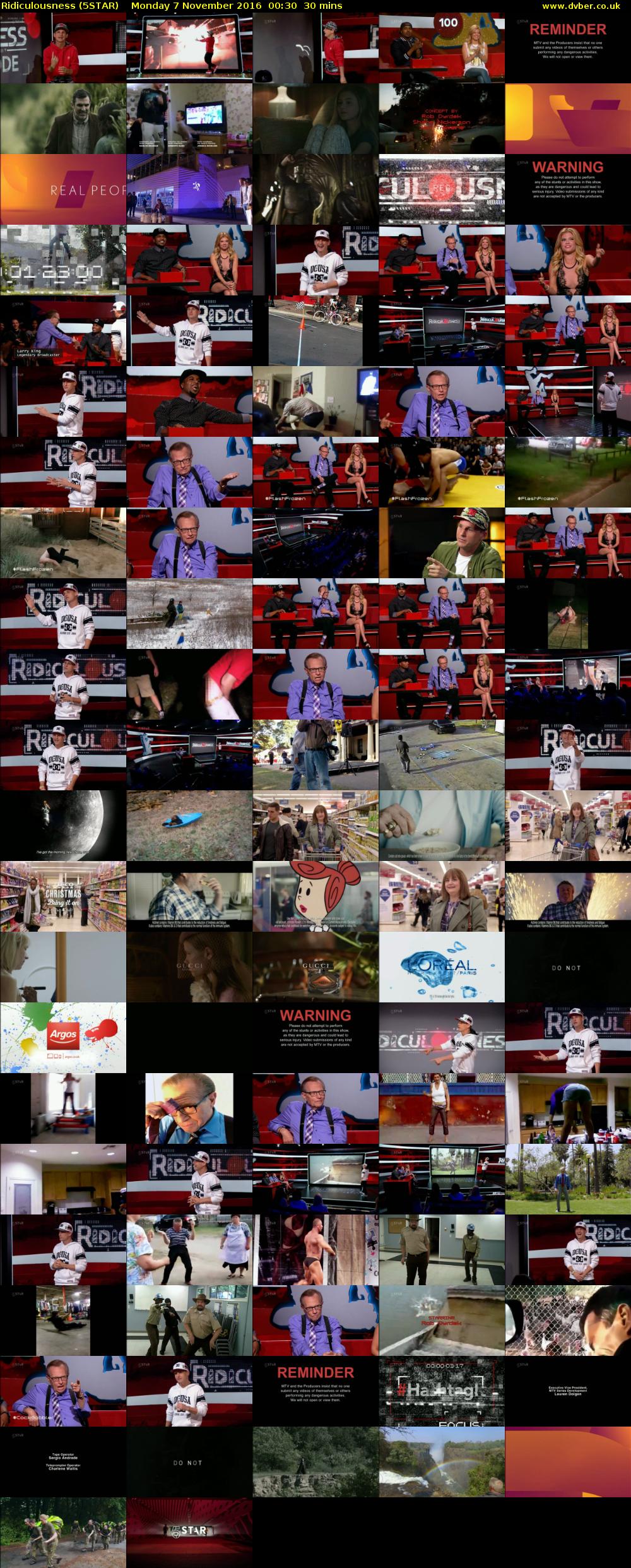 Ridiculousness (5STAR) Monday 7 November 2016 00:30 - 01:00