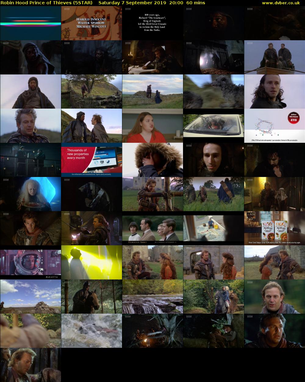Robin Hood Prince of Thieves (5STAR) Saturday 7 September 2019 20:00 - 21:00