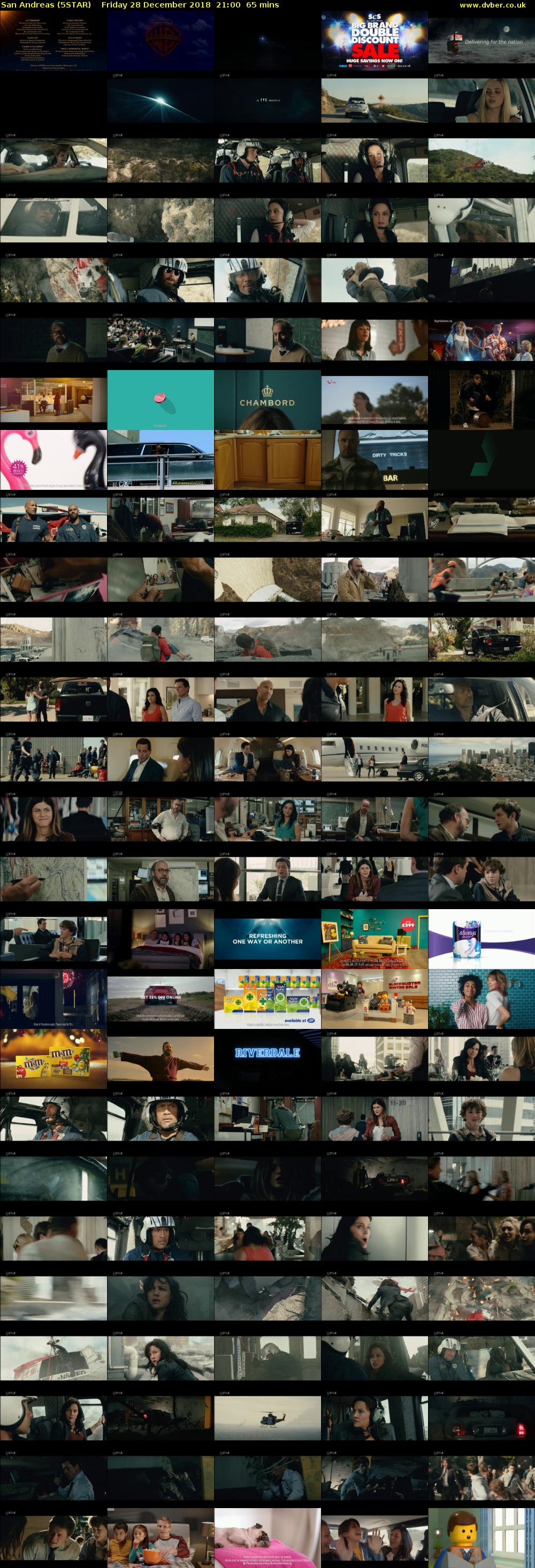 San Andreas (5STAR) Friday 28 December 2018 21:00 - 22:05