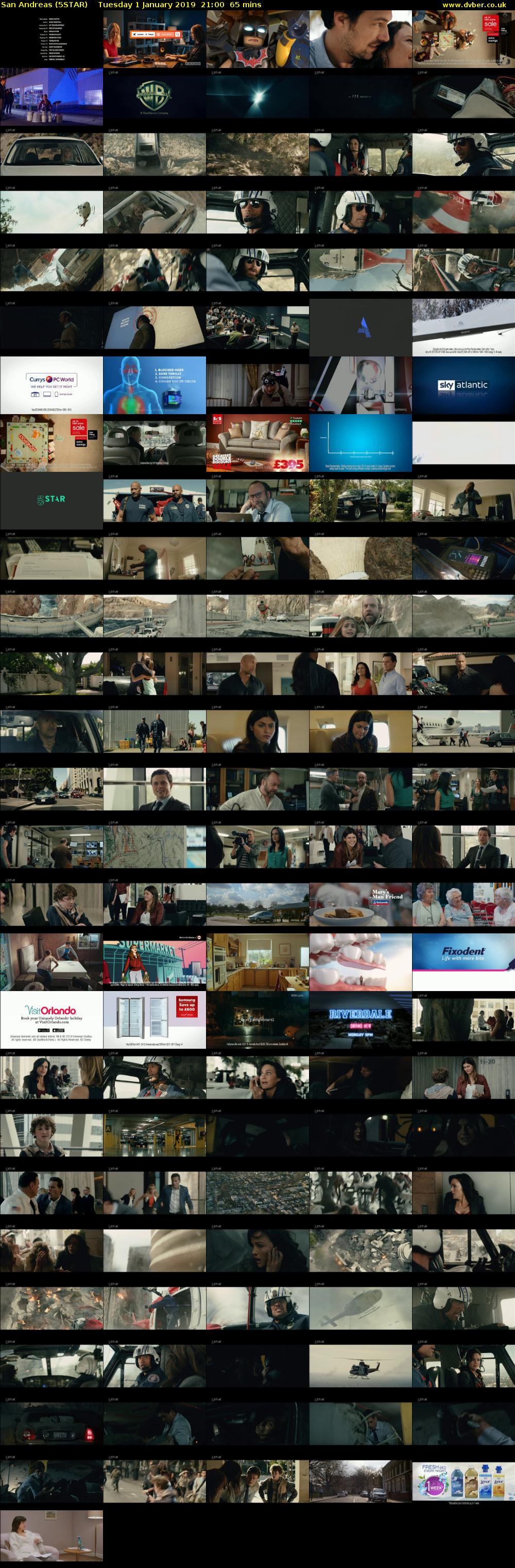 San Andreas (5STAR) Tuesday 1 January 2019 21:00 - 22:05