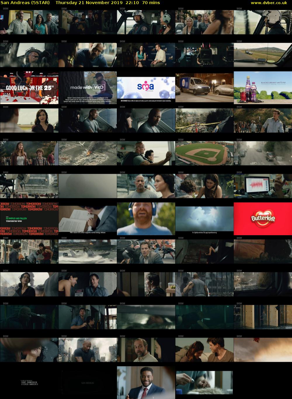 San Andreas (5STAR) Thursday 21 November 2019 22:10 - 23:20