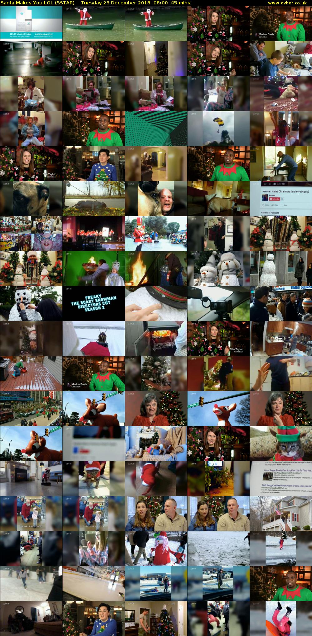 Santa Makes You LOL (5STAR) Tuesday 25 December 2018 08:00 - 08:45