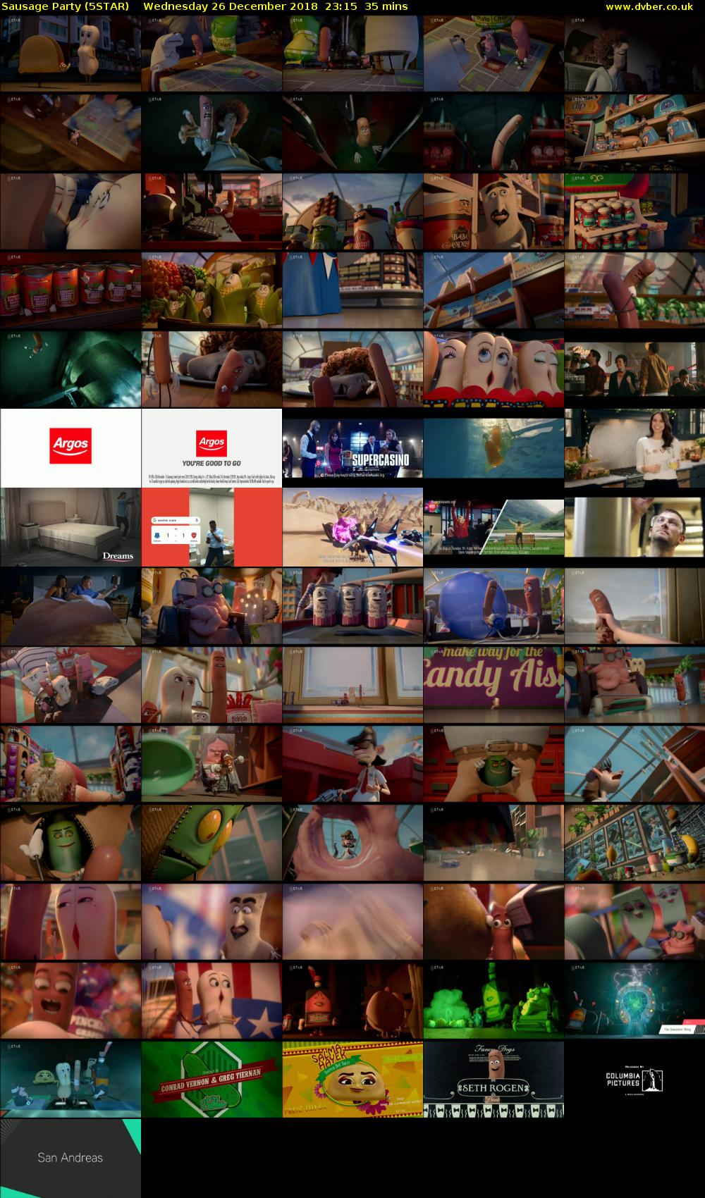 Sausage Party (5STAR) Wednesday 26 December 2018 23:15 - 23:50