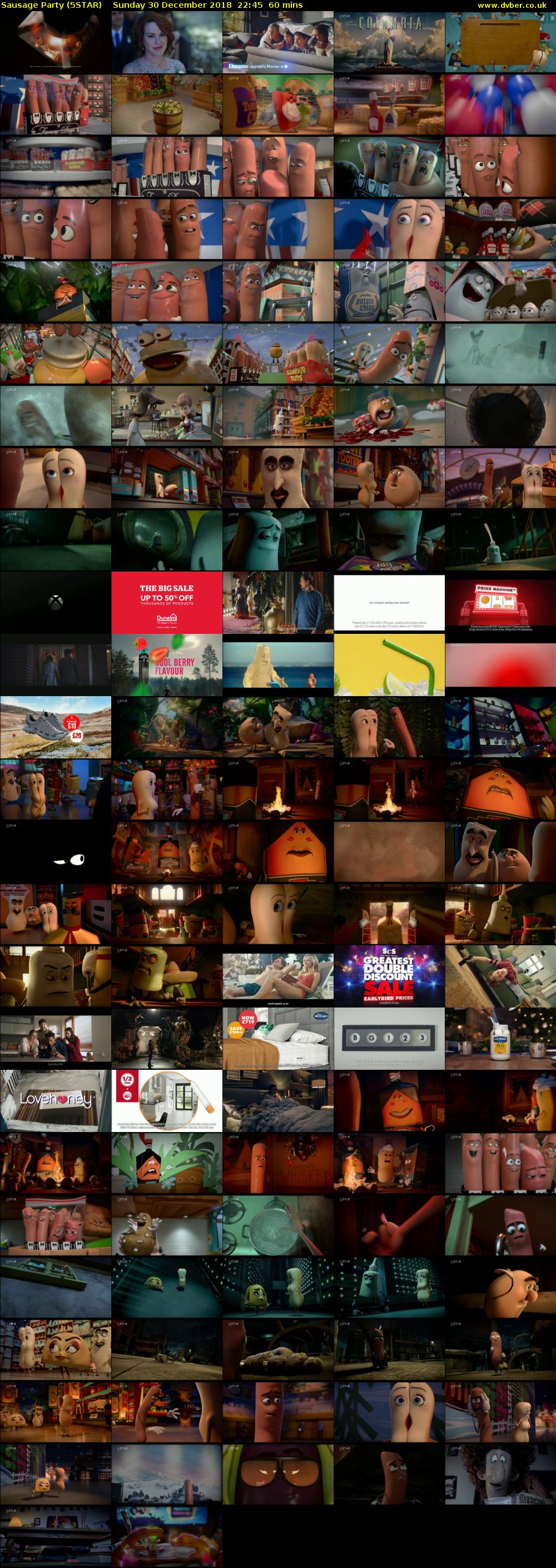 Sausage Party (5STAR) Sunday 30 December 2018 22:45 - 23:45