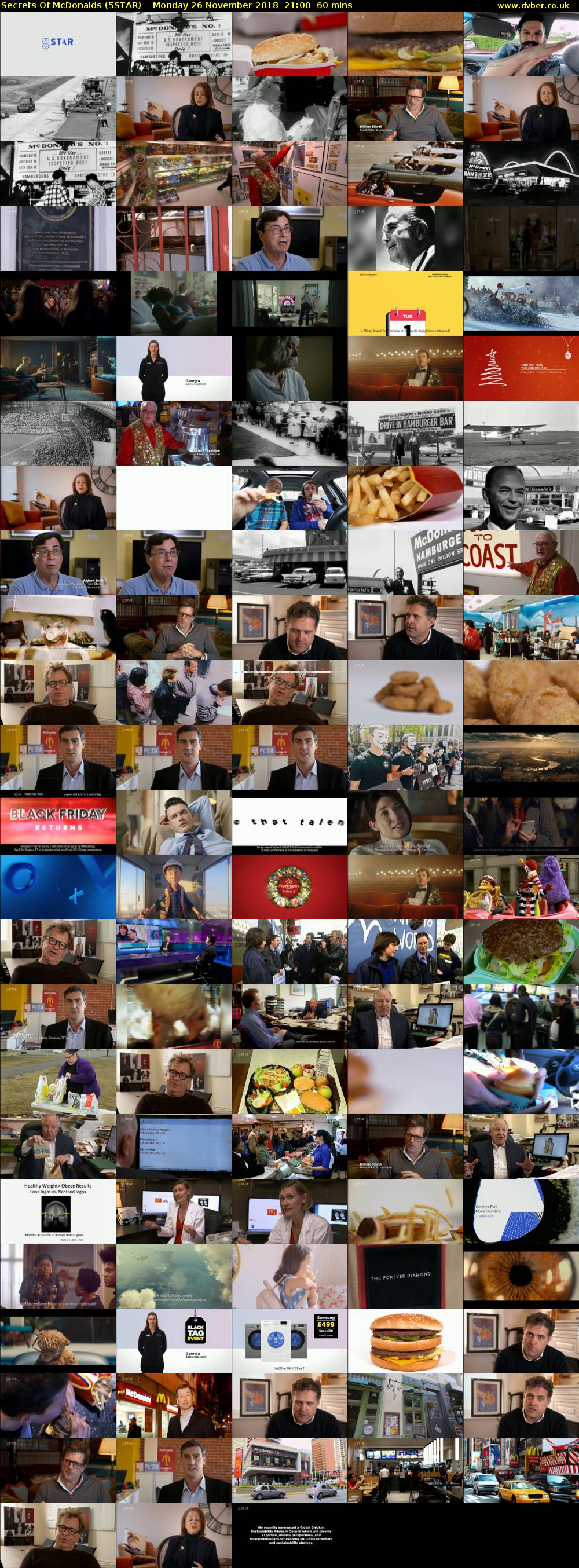 Secrets Of McDonalds (5STAR) Monday 26 November 2018 21:00 - 22:00