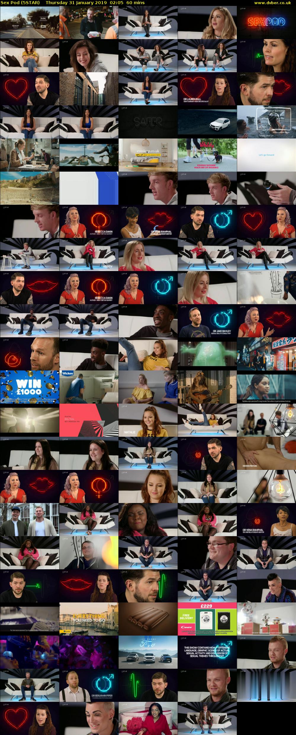 Sex Pod (5STAR) Thursday 31 January 2019 02:05 - 03:05