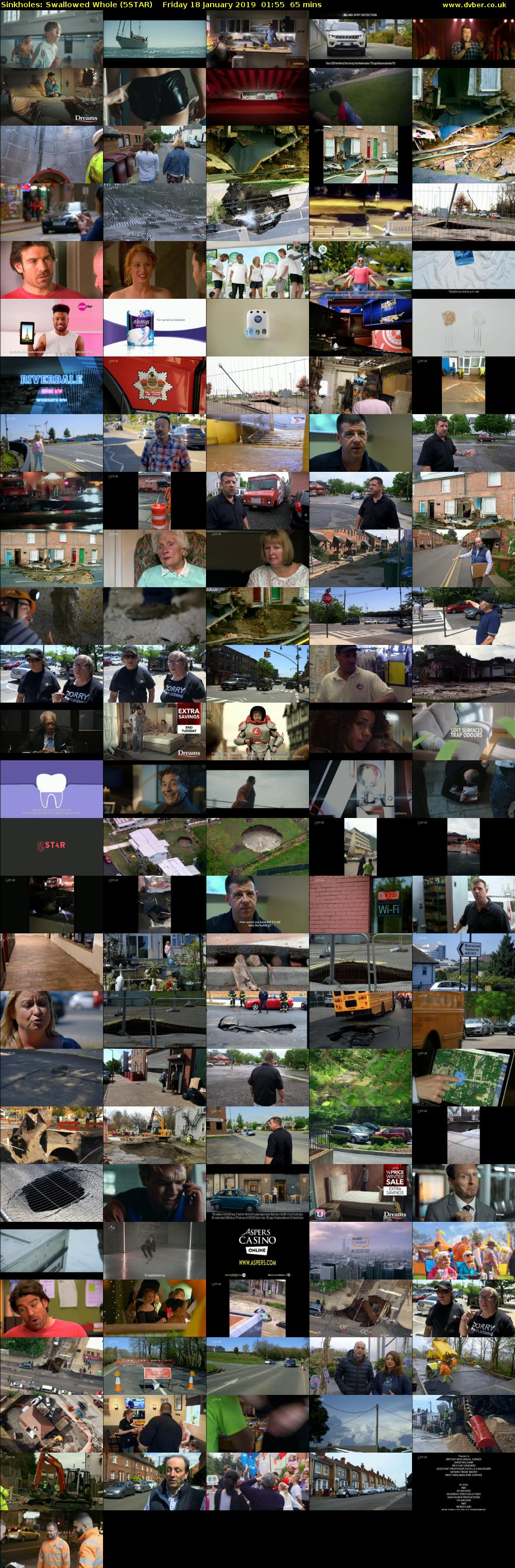 Sinkholes: Swallowed Whole (5STAR) Friday 18 January 2019 01:55 - 03:00