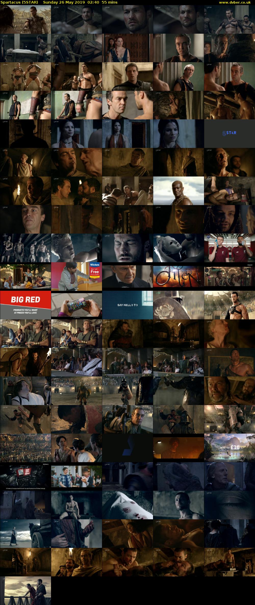 Spartacus (5STAR) Sunday 26 May 2019 02:40 - 03:35
