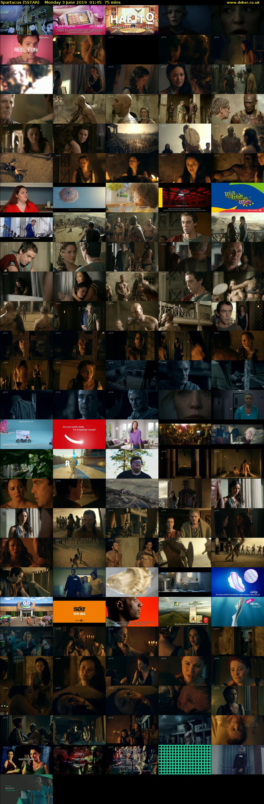 Spartacus (5STAR) Monday 3 June 2019 01:45 - 03:00