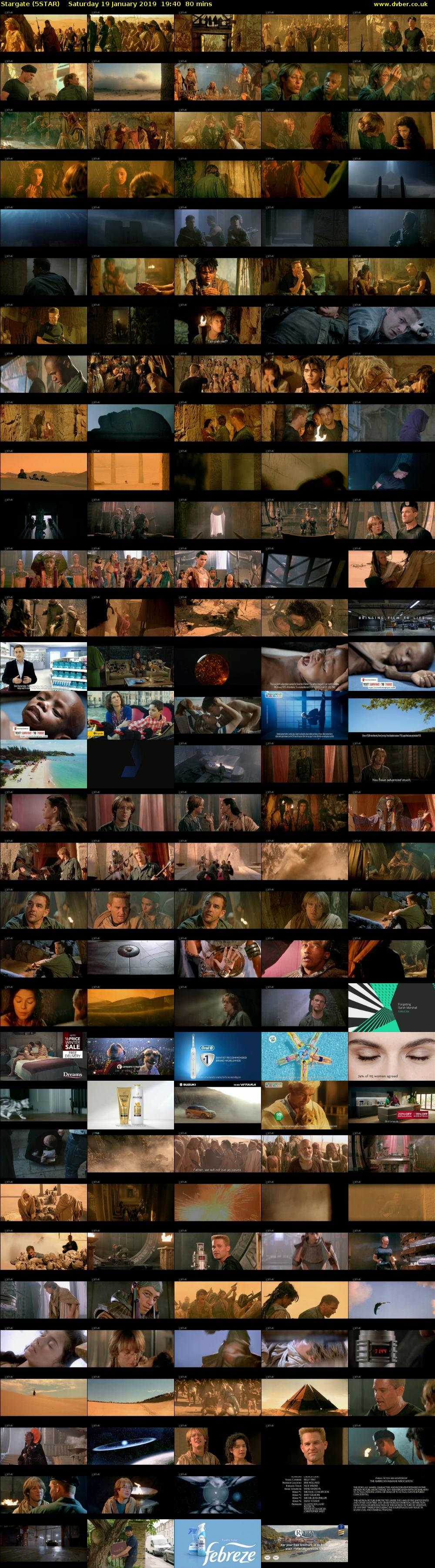 Stargate (5STAR) Saturday 19 January 2019 19:40 - 21:00