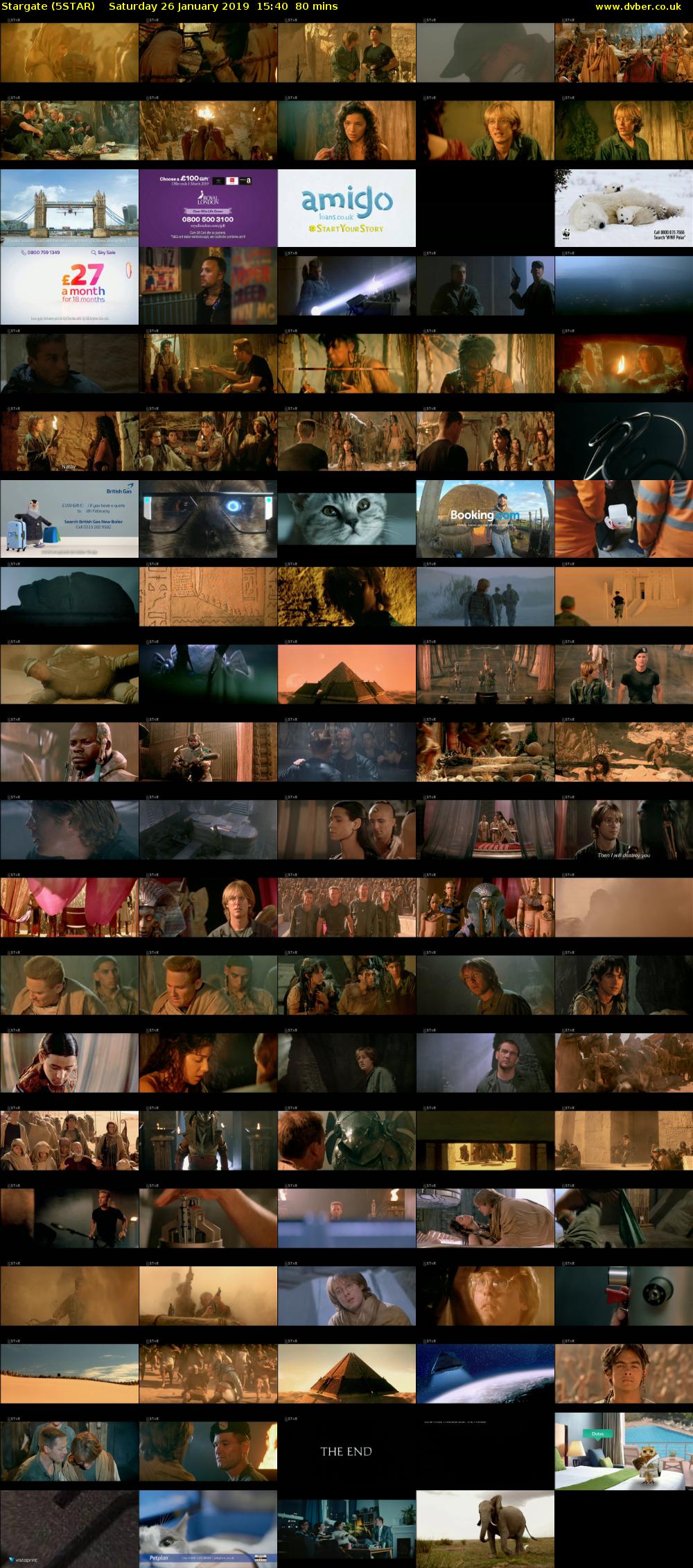 Stargate (5STAR) Saturday 26 January 2019 15:40 - 17:00