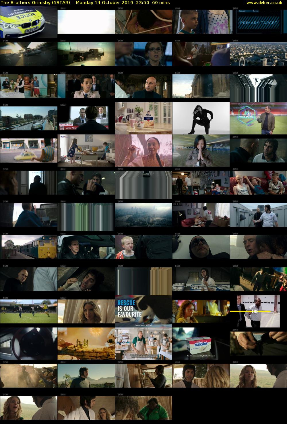 The Brothers Grimsby (5STAR) Monday 14 October 2019 23:50 - 00:50
