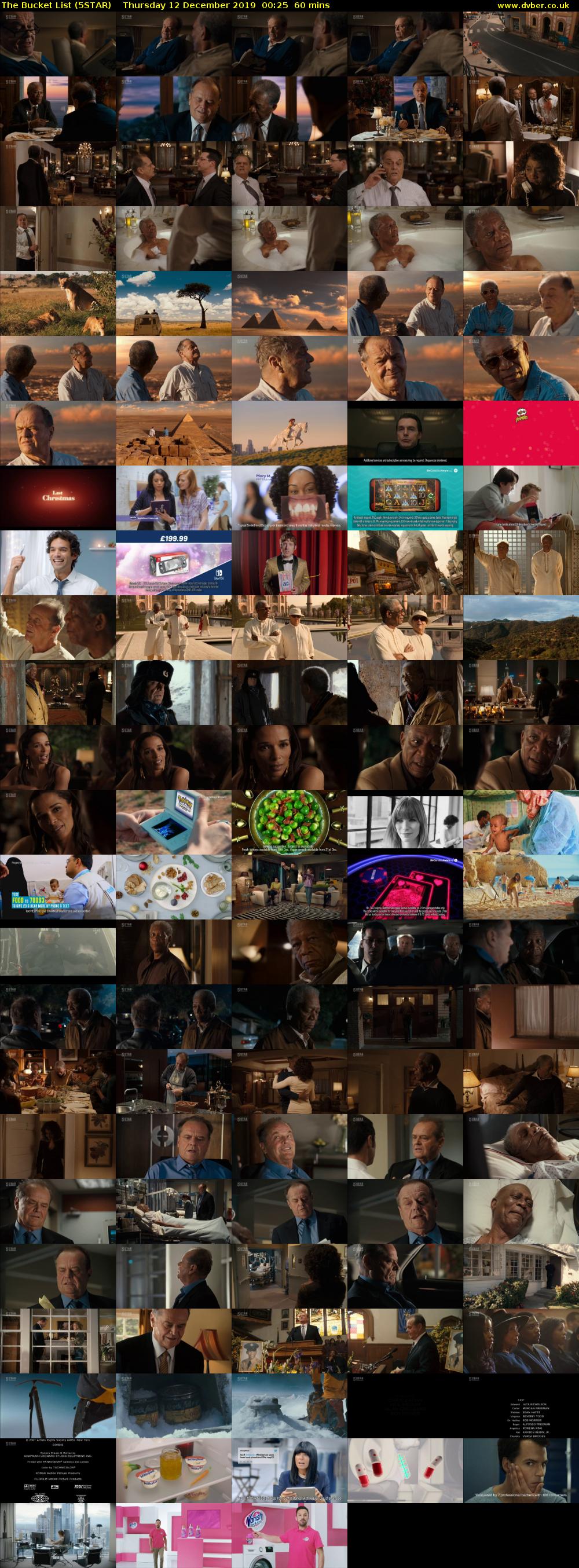 The Bucket List (5STAR) Thursday 12 December 2019 00:25 - 01:25