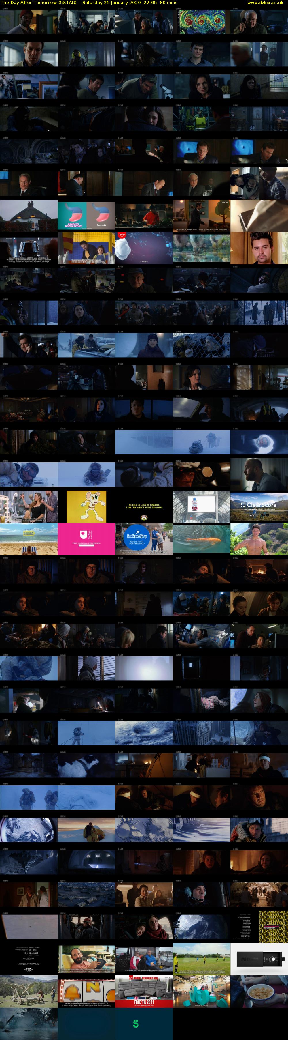 The Day After Tomorrow (5STAR) Saturday 25 January 2020 22:05 - 23:25
