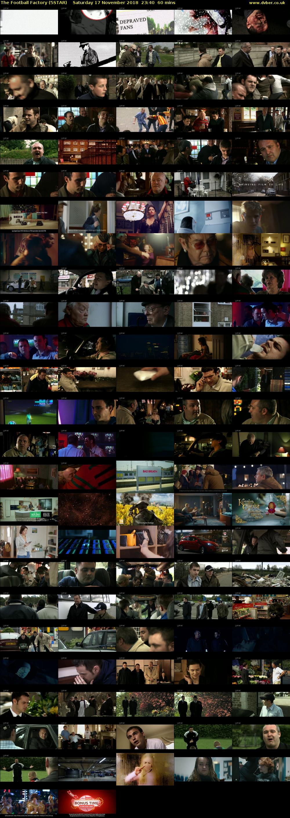 The Football Factory (5STAR) Saturday 17 November 2018 23:40 - 00:40