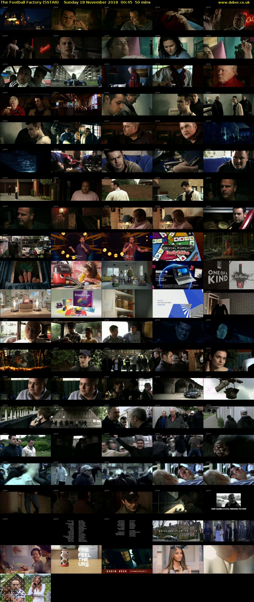 The Football Factory (5STAR) Sunday 18 November 2018 00:45 - 01:35