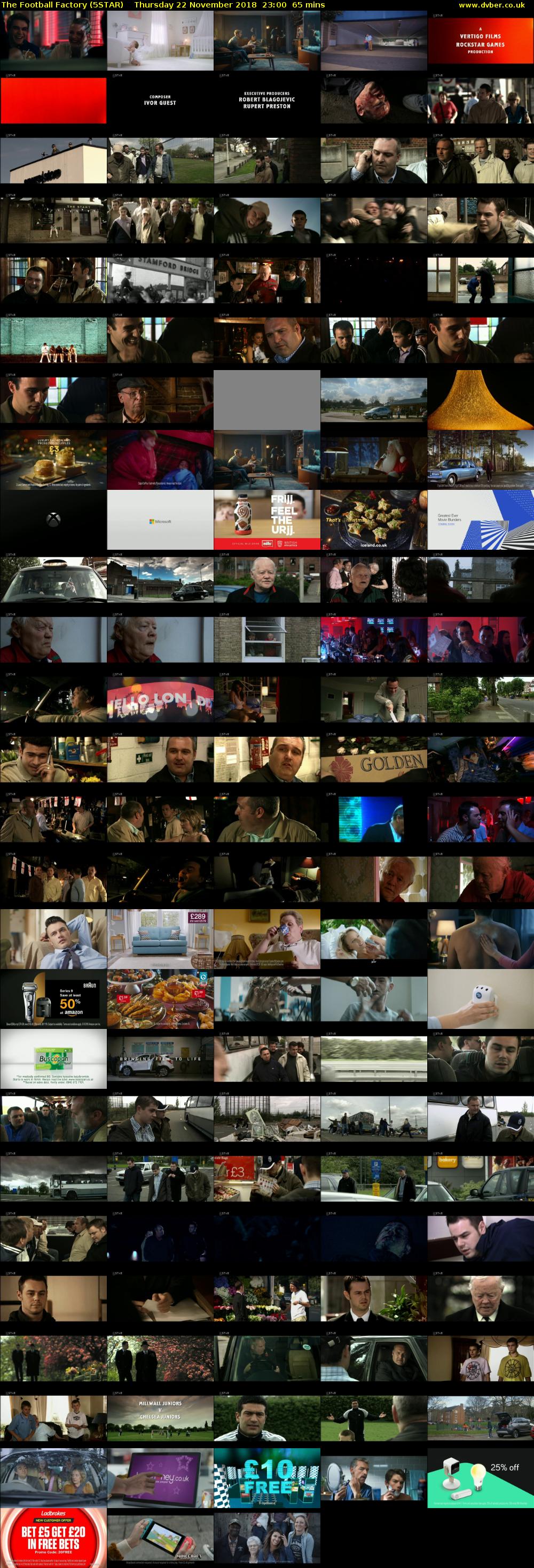 The Football Factory (5STAR) Thursday 22 November 2018 23:00 - 00:05