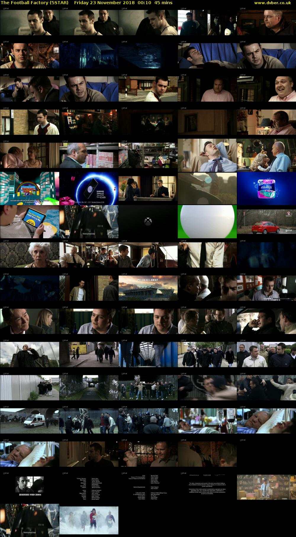 The Football Factory (5STAR) Friday 23 November 2018 00:10 - 00:55