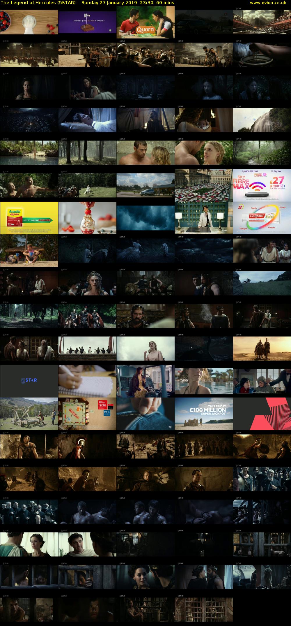 The Legend of Hercules (5STAR) Sunday 27 January 2019 23:30 - 00:30