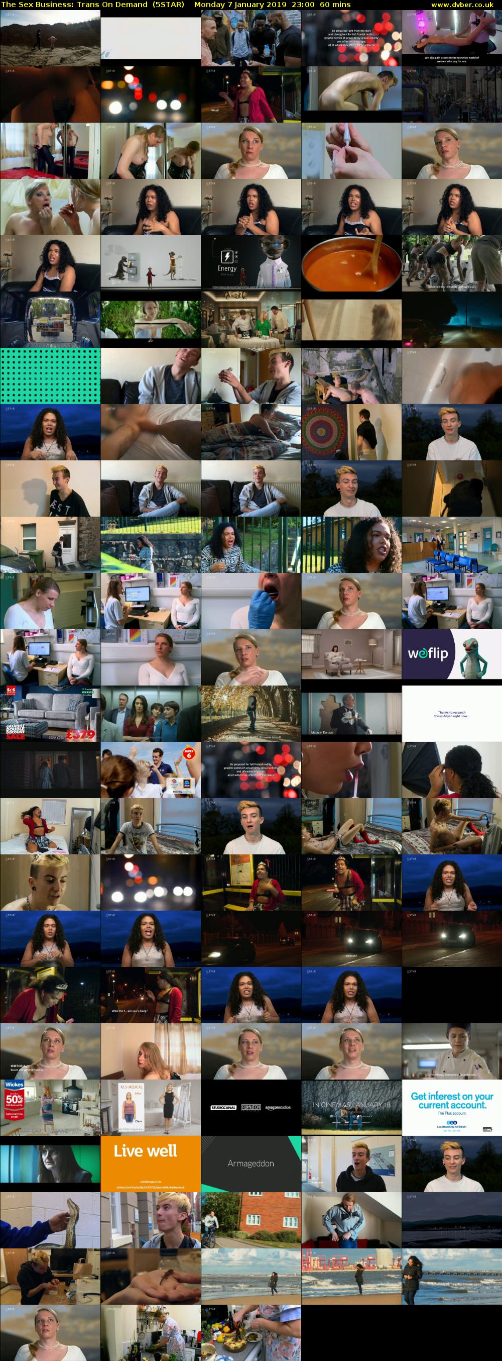 The Sex Business: Trans On Demand  (5STAR) Monday 7 January 2019 23:00 - 00:00