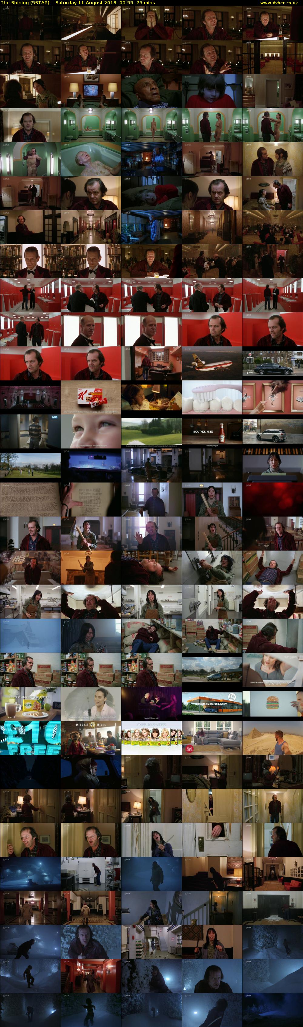 The Shining (5STAR) Saturday 11 August 2018 00:55 - 02:10