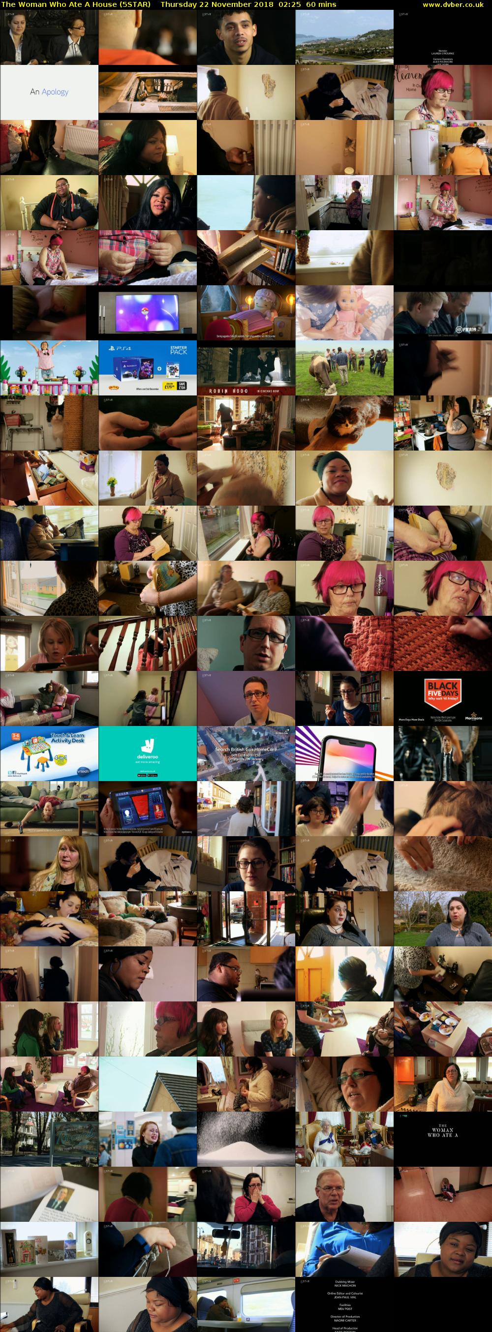 The Woman Who Ate A House (5STAR) Thursday 22 November 2018 02:25 - 03:25