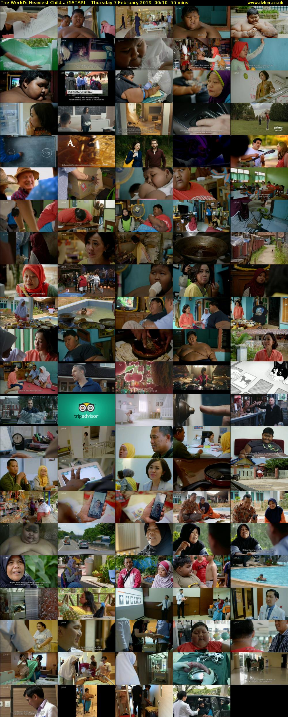 The World's Heaviest Child... (5STAR) Thursday 7 February 2019 00:10 - 01:05