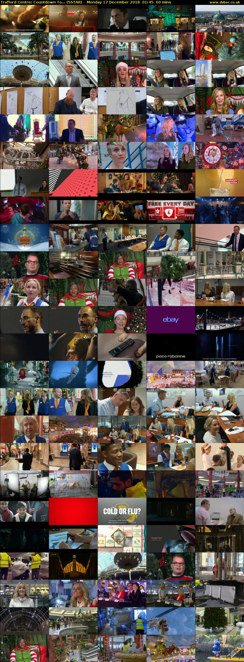 Trafford Centre: Countdown To... (5STAR) Monday 17 December 2018 01:45 - 02:45